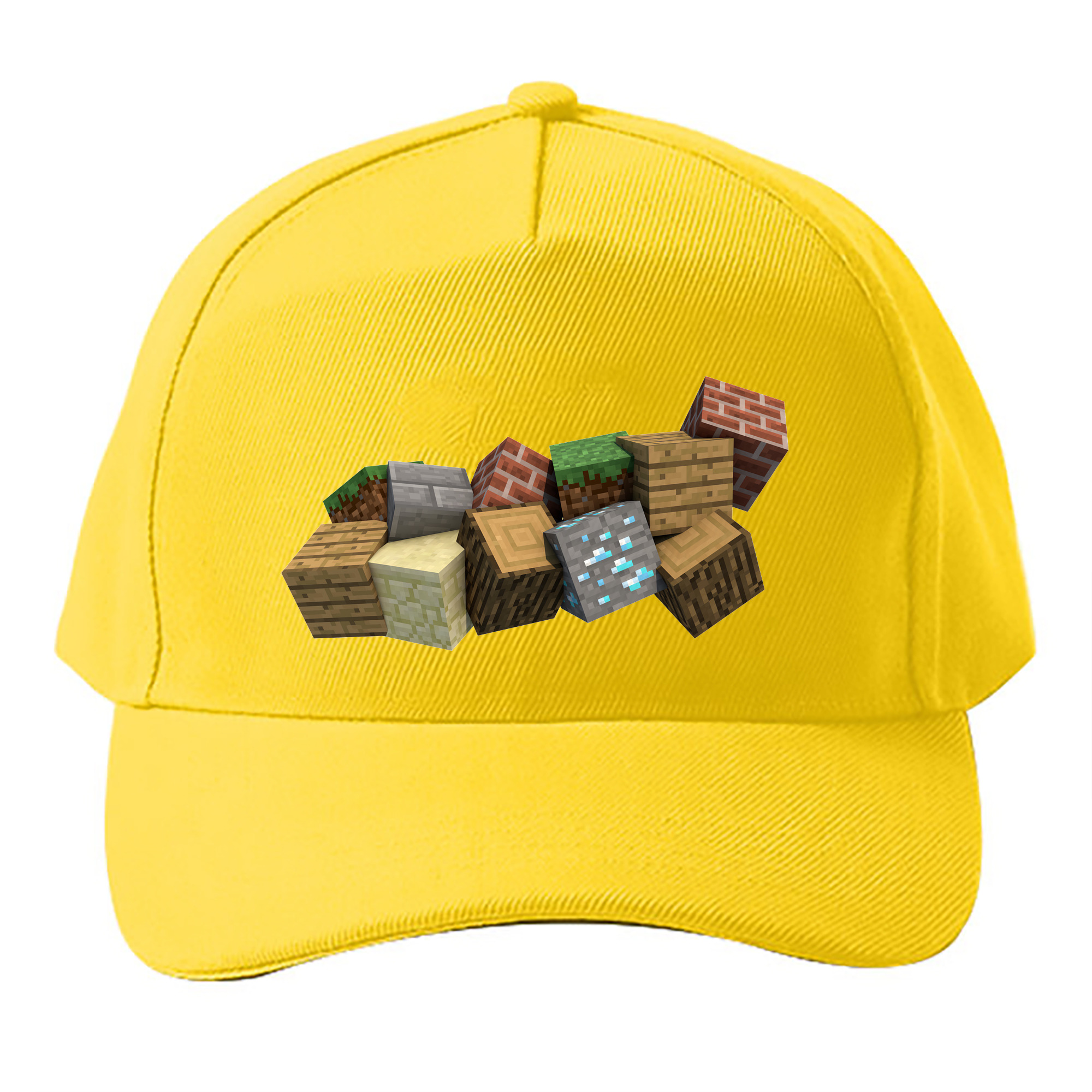 （画像用） マインクラフト ブロックの世界 Minecraft MC Block world ベースボールキャップ 綿100％ 男女兼用 帽子 スポーツ